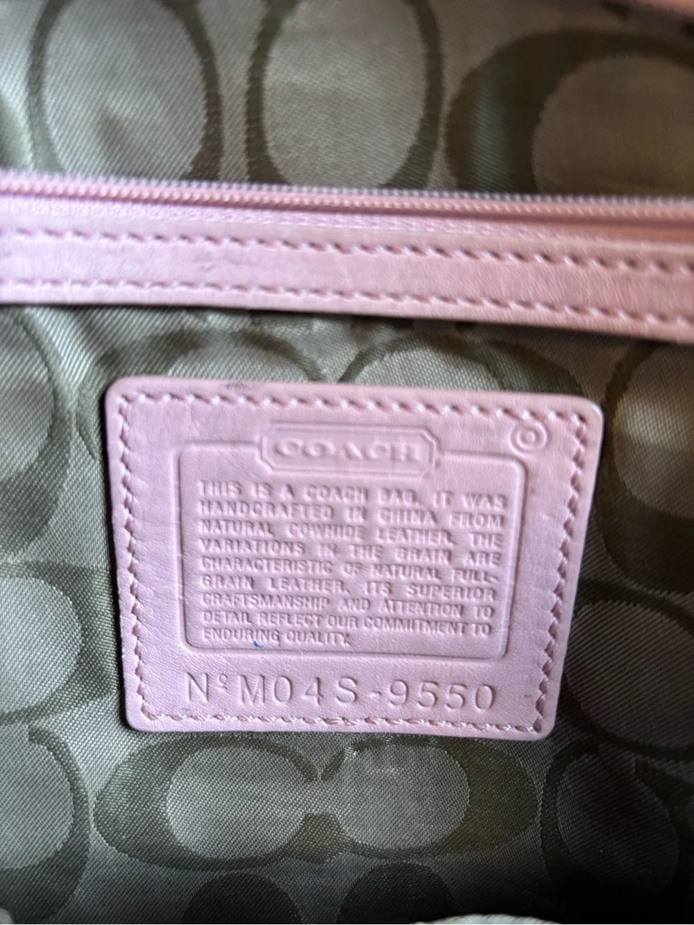 Coach Pink Leather Soho Hamptons Shoulder Bag with Buckle Detail